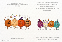 Cartoonish Halloween Pumpkins PNG Product Image 2