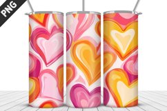Lovely Hearts Tumbler Design | Valentine&#039;s Day Tumbler Wrap Product Image 4