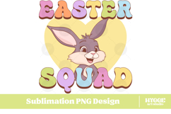 Easter Bunny Sublimation PNG Chick Farm Hip Hop Spring Joy Product Image 1