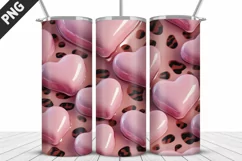 Valentines Love Skinny Tumbler PNG Wrap| Valentines Tumbler Product Image 3