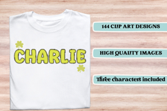 ST PATRICK Alphabet PNG Clipart, St Patrick letters doodle Product Image 6