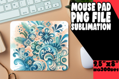 Joyful Desk Pad Design PNG, Watercolor Patter Product Image 1