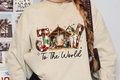 Christian Christmas Manger Sublimation, Jesus Christmas Png Product Image 4