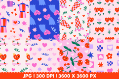 16 Cute Valentines Day Digital Paper Product Image 2