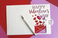 Happy Valentine's Day Card SVG, Greeting Card Template SVG Product Image 5