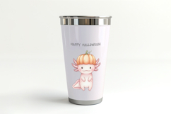 Halloween Axolotl Pumpkin Hat Spooky Cute PNG Uparupa Product Image 4