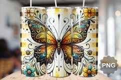 Butterfly Tumbler Sublimation - 20 Oz Skinny Tumbler Product Image 1