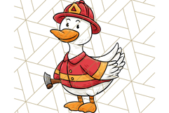 Goose Occupation Clipart PNG, Cute Job-Themed Graphics Product Image 2
