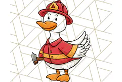 Goose Occupation Clipart PNG, Cute Job-Themed Graphics Product Image 2