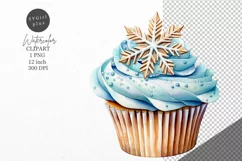 Christmas clipart, Cupcake clipart, Winter clipart Product Image 1