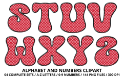 Mermaid Scales Alphabet Letters &amp; Numbers Clipart PNG 300DPI Product Image 4