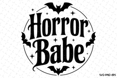 Horror Babe Svg | Halloween Svg | Svg Cut Files Product Image 1