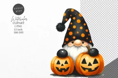 Halloween clipart, Halloween gnome clipart, Autumn clipart Product Image 1
