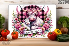 Blessed mama Design , Mom Kitchen Sublimation Product Image 1