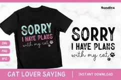 Funny Cat Lover Quotes SVG EPS PNG 14 Product Image 1
