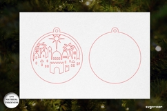 Christmas Nativity Ornament Bundle | Laser Cut | SVG Product Image 14