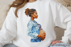 Mothers Day Pregnant Sublimation PNG Product Image 1
