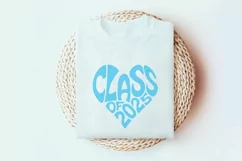 Class of 2025 in the shape of a heart SVG Cut File Product Image 6