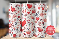 Valentine Pattern Seamless Tumbler | Valentine Tumbler Wrap Product Image 1