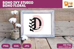Boho Ivy Studio Boho Floral Monogram Product Image 1