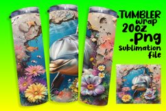 Cute Animals in 3D Hole Wrap: Spring Tumbler Style Product Image 1