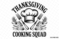 Thanksgiving Cooking Squad Svg | Halloween Svg | Svg File Product Image 1