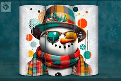 4 Christmas Snowman Tumbler Wrap 20 oz Product Image 3