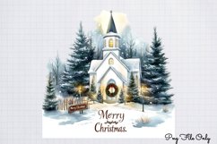 White Rustic Christmas Clipart PNG Product Image 1
