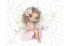 Pastel Fairies and Butterflies PNG, Spring Fantasy Clipart Product Image 2