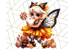 Halloween Fairy Clipart PNG, Cute Chibi Fairy Art Clip Art Product Image 2