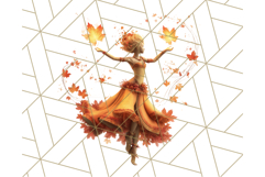 Autumn Circus Performers Clipart Vintage Characters PNG Product Image 2