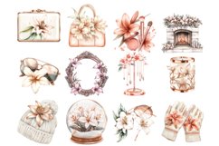 Winter Lily Flowers Clipart Product Image 5