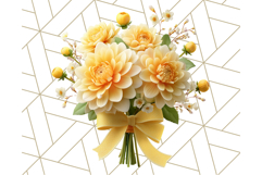 Pastel Flower Bouquet PNG Clipart, Elegant Floral Art Product Image 2