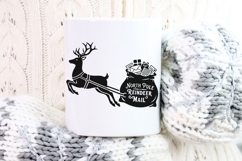 North Pole Reindeer Mail Svg, North Pole Postmark Svg. Product Image 9