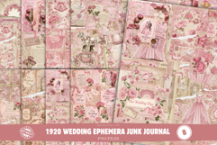 1920 Wedding Ephemera Junk Journal Product Image 1