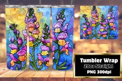 Sublimation PNG 20oz Floral Tumbler Wrap Design Product Image 1