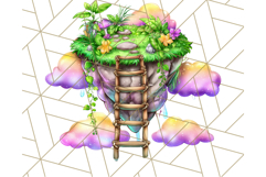 Bright Floating Island PNG Clipart for Fantasy Worlds &amp; Maps Product Image 2