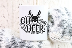 Oh Deer Svg, Christmas Reindeer Svg, Kids Christmas Svg. Product Image 10