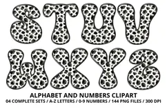 Vintage Toys Alphabet and Numbers PNG 300 DPI Product Image 4