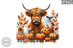 Halloween Cow Sublimation Design - High Quality 300 Dpi Product Image 1