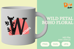 Wild Petal Boho Floral Monogram Product Image 1