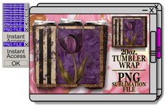 Leopard Luxe &amp; Blossom Beauty Tumbler Sleeves - 20oz Product Image 1