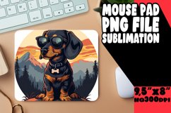 Cute Canine Adventure Mouse Pad Sublimation Product Image 1