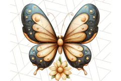 Jewel Toned Butterfly PNG Clipart, Vibrant Butterflies Product Image 2