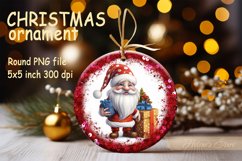 Christmas Ornament sublimation | Christmas gnome PNG Product Image 1