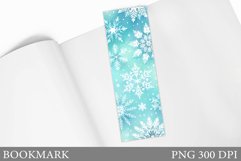 Snowflakes Bookmark Design. Christmas Bookmark Sublimation Product Image 1