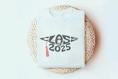 Class of 2025 in the shape of a Graduation Cap SVG Cut File Product Image 3