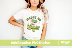 Happy St Patrick's Day PNG DTF Irish Lucky Leprechaun Beer Product Image 2