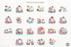 Pool Day Silly Goose Clipart Product Image 4