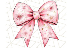 Watercolor Summer Bow Clipart PNG, Coquette Bright Bow Png Product Image 2